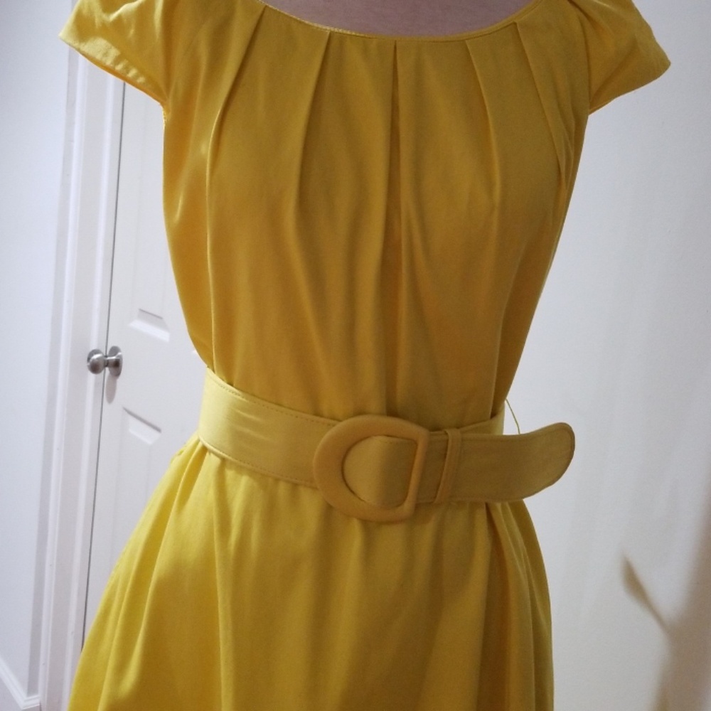 Spence bright yellow dress